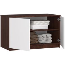 Nadstavba na skriňu S90 - wenge/biela