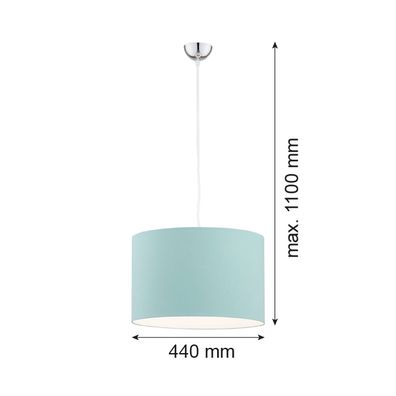 Argon 4135 - Luster na lanku MAGIC 1xE27/15W/230V tyrkysová