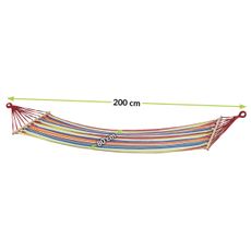 NABBI XHMK hojdacia sieť 200x80 cm farebné pásy