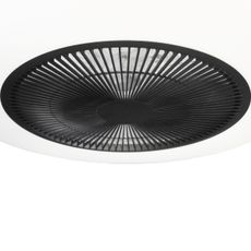 LED Stmievateľné stropné svietidlo s ventilátorom ARIA LED/38W/230V čierna/biela +DO