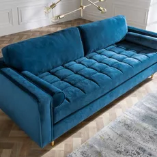 Pohovka Cozy Velvet aqua blue velvet