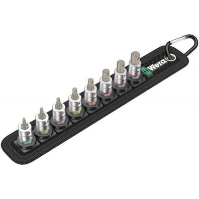 Wera 003881 Zyklop HEX nástrčné hlavice 2 ÷ 8 mm Pás A 2, funkcia držania, 1/4" skľučovadlo (sada 8 ks)