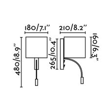 Faro 64323 - LED Nástenné svietidlo TIRA 1xE27/15W + LED/3W/230V