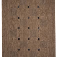 Devos koberce DOPREDAJ: 80x150 cm Kusový koberec FLOORLUX Coffee/Black 20079 – na von aj na doma - 80x150 cm