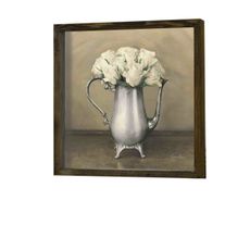Wallity Nástenný obraz Rose 34x34 cm béžová/biela