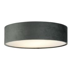Searchlight 23298-2GY - Stropné svietidlo DRUM PLEAT 2xE27/15W/230V šedá