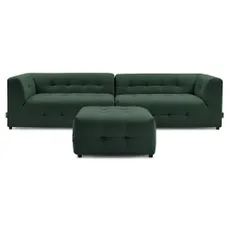 Tmavozelená pohovka 324 cm Kleber - Bobochic Paris