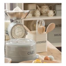 Krémovobiely stojan na kuchynské nástroje Kitchen Craft Living Nostalgia