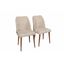 Sada jedálenských stoličiek Nova Cream and Walnut,2 ks, 2 ks