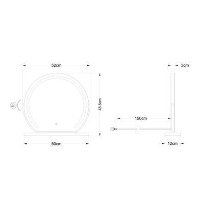 Globo 84038 - LED Stm. zrkadlo s podsvietením RIVAS LED/10W/230V 12x48,5 cm