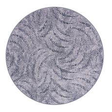 Kusový koberec Scroll sivý kruh, 300x300 (priemer) kruh, šedá, obývacia izba