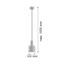 Argon 4217 - Luster na lanku SINES 1xE27/15W/230V pr. 12 cm zelená