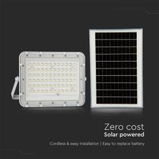 LED Vonkajší solárny reflektor LED/15W/3,2V IP65 6400K biela + DO