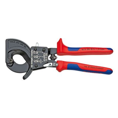 Nožnice na káble 250 mm KNIPEX 95 31 250 - leštená hlava, plastové puzdrá