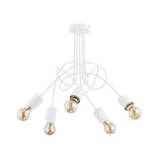 Prisadený luster TANGO 5xE27/15W/230V biela