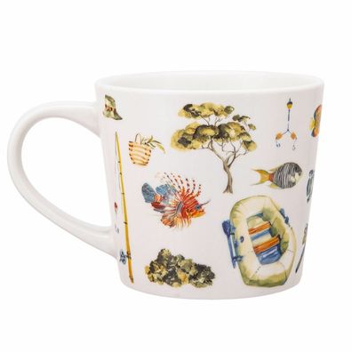 Altom Porcelánový hrnček Rybár, 400 ml