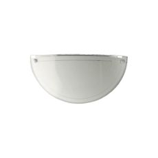 Prezent 1421 NS - Náhradné sklo pre nástenné svietidlo DISC E27 12,5x25 cm biele