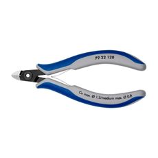 Presné bočné frézy na elektroniku 120 mm Knipex 79 22 120 - leštená hlava, viaczložkové puzdrá