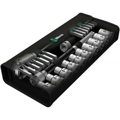 Wera 004079 Sada račne Zyklop Speed 8100 SC 9 - palcová. 28 dielov, 1/2" skľučovadlo
