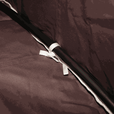 Závesné hojdacie kreslo, sivohnedá TAUPE, KLORIN NEW TYP 2 BIG SIZE CACOON HAMMOCK