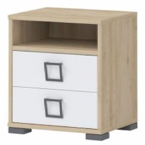 Nočný stolík Kiki NS2-BK/KI-15 beech/white