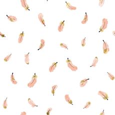 Detská tapeta 10 m x 50 cm Gold Feathers – Lilipinso