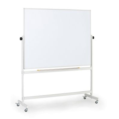 Mobilná otočná magnetická tabuľa, lakovaný povrch, 1500 x 1200 mm