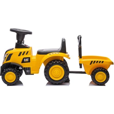 Odrážadlo traktor CAT 2xAA žltá/čierna