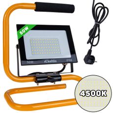 50W LED svetlomet s konštrukčným stojanom a káblom - neutrálna biela farba 4500K (10)