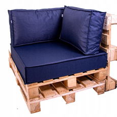 Golden Garden Paletové sedenie Golden Garden GG47/1 podsedák a vankúš 80cm x 80cm x 15cm Tmavo modré