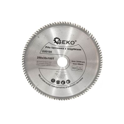 Pílový kotúč TCT GEKO 250x32x80T + krúžok 25,4mm