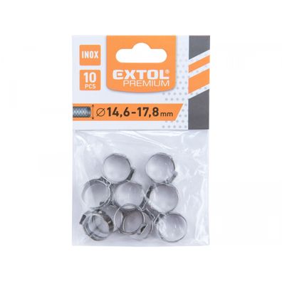 Spona na hadicu, 10ks, O17,8mm, INOX
