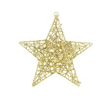 Mondex Since 1986 LED vánoční závěsná hvězda SANTA LILA 36 cm zlatá