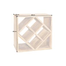 Polica na víno Cubus 40cm Mango 5ks