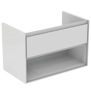 Kúpeľňová skrinka pod umývadlo Ideal Standard Connect Air 80x44x51,7 cm v kombinácii biela lesk / biela mat E0827B2