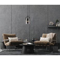 ITALUX PND-32453-1-BK+SG - Luster na lanku NANESMA 1xE27/40W/230V čierna