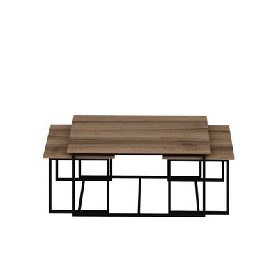 Odkladací stolík Levada Walnut, 3 ks