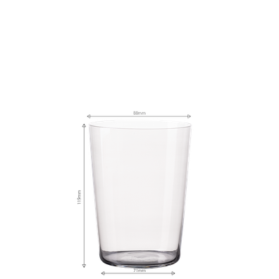 Poháre Tumbler sivé 515 ml set 6 ks – 21st Century Glas Lunasol META Glass - 322665