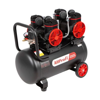 Bezolejový kompresor 50L, 2x1450W, 4 piesty - AH0050