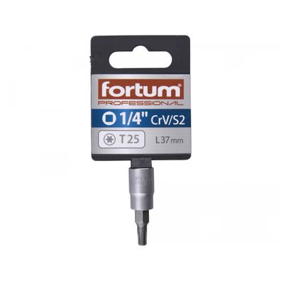 Hlavice zástrčná TORX, 1/4", TX 25, L 37mm, CrV/S2
