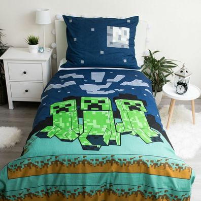 Jerry Fabrics Bavlnené obliečky Minecraft Sssleep Tight, 140 x 200 cm, 70 x 90 cm