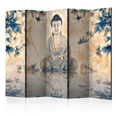 Paraván Buddha of Prosperity Dekorhome 225x172 cm (5-dielny)