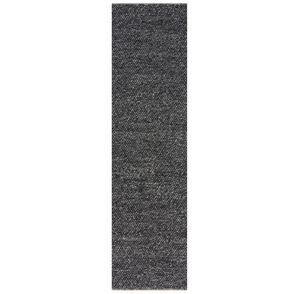 Flair Rugs koberce Ručne tkaný behúň Minerals Dark Grey - 60x230 cm