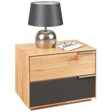 Valnatura NOČNÝ STOLÍK, divý jadrový buk, antracitová, farba buka, 60/45/40 cm