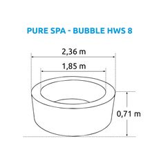 Intex Mobilná vírivka Pure Spa - Bubble HWS 8 (1 340L)