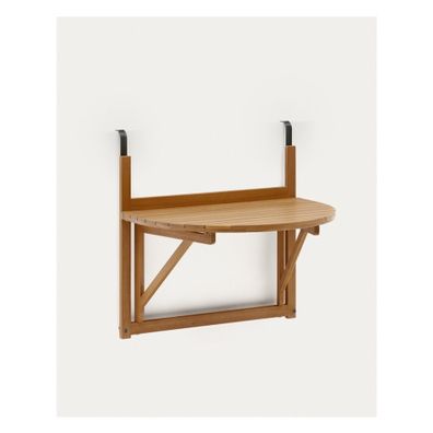 Závesný balkónový stolík z masívu akácie 50x70 cm Amarilis – Kave Home
