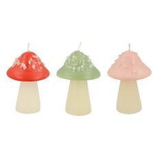 Sviečky v súprave 3 ks Mushroom – Meri Meri