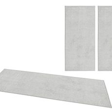 Hanse Home Collection koberce Spálňová sada Pure 102615 Grey - 3 diely: 70x140 cm (2x), 70x240 cm (1x) cm