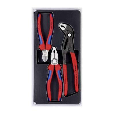 Súprava klieští Knipex 00 20 09 V01 - balenie Bestseller (03 02 180+70 02 160+87 01 250)
