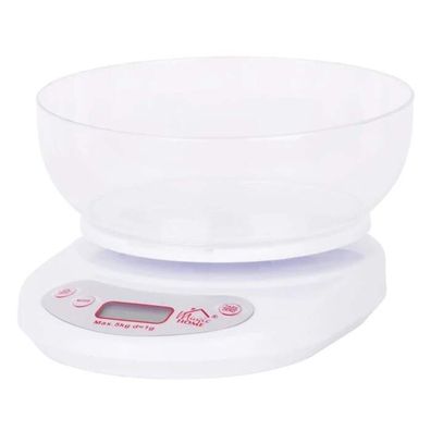 Digitálna kuchynská váha biela, max 5kg